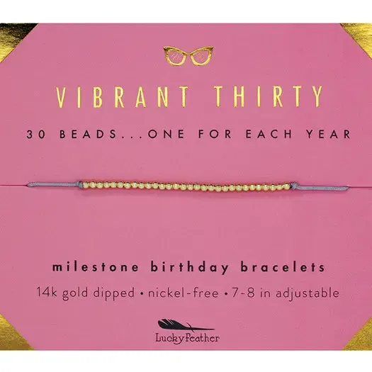 Milestone Birthday Bracelets