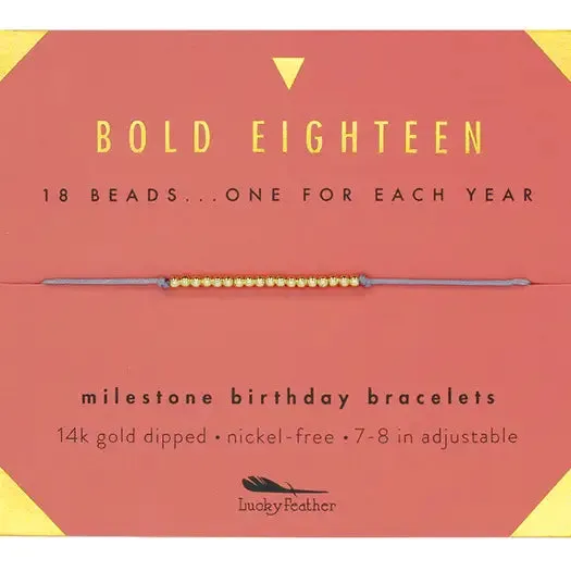 Milestone Birthday Bracelets