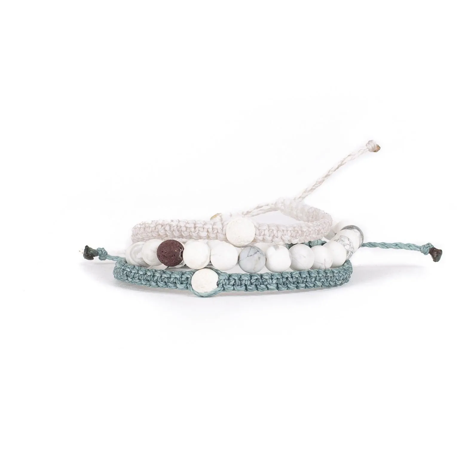 MMFW100-2 - Sara Lava Bracelets - Nieve Set