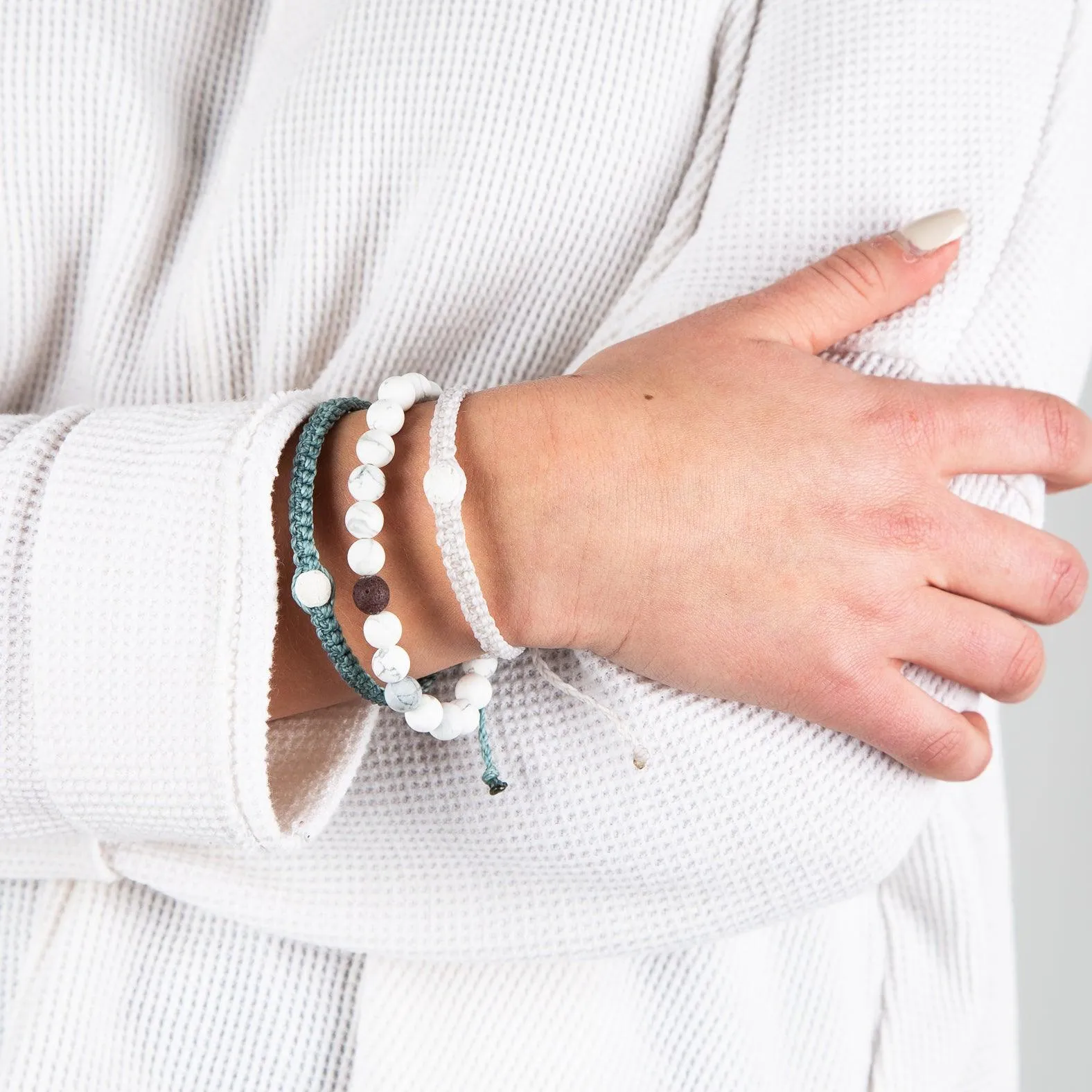 MMFW100-2 - Sara Lava Bracelets - Nieve Set