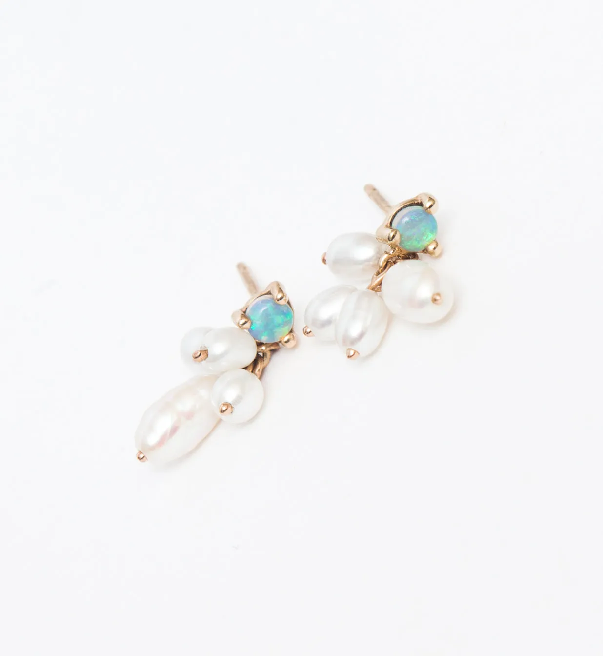 Opal and Pearl Cloudburst Earrings