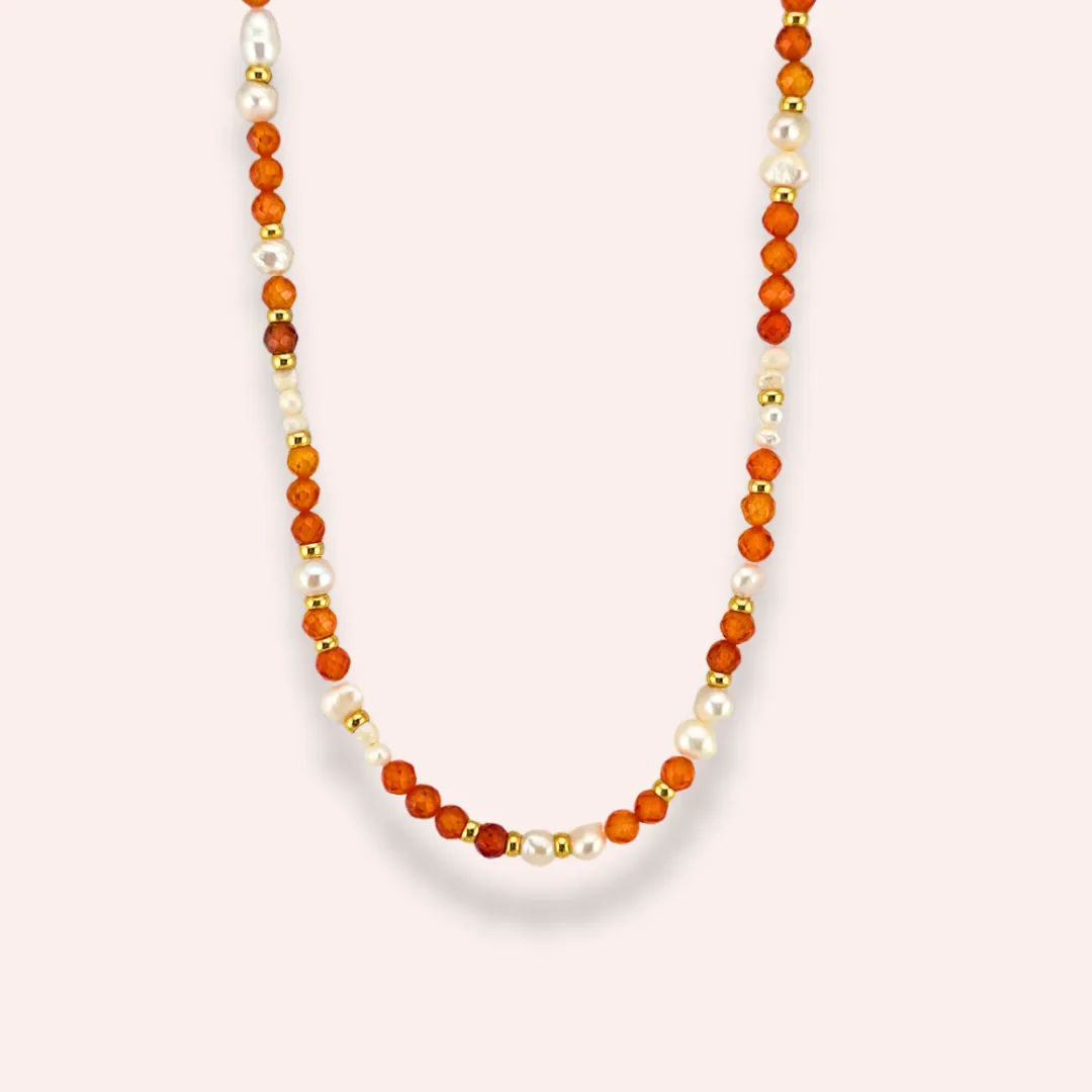 Orange beads pearl