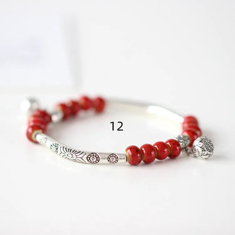 Original Handmade Ceramic Small Bracelet Bracelet Women