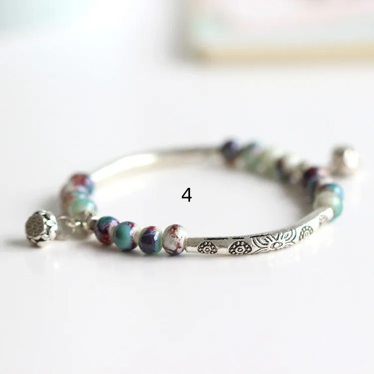 Original Handmade Ceramic Small Bracelet Bracelet Women