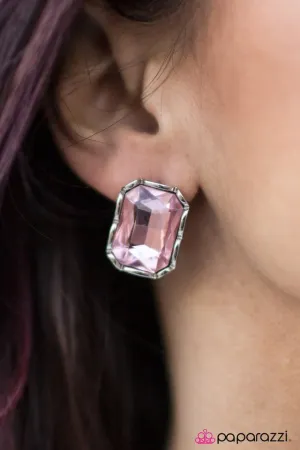 Paparazzi Earring ~ A Glamorous Evening - Pink