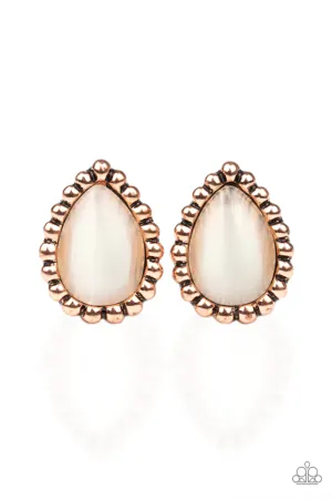 Paparazzi Earring ~ I Wanna GLOW - Copper