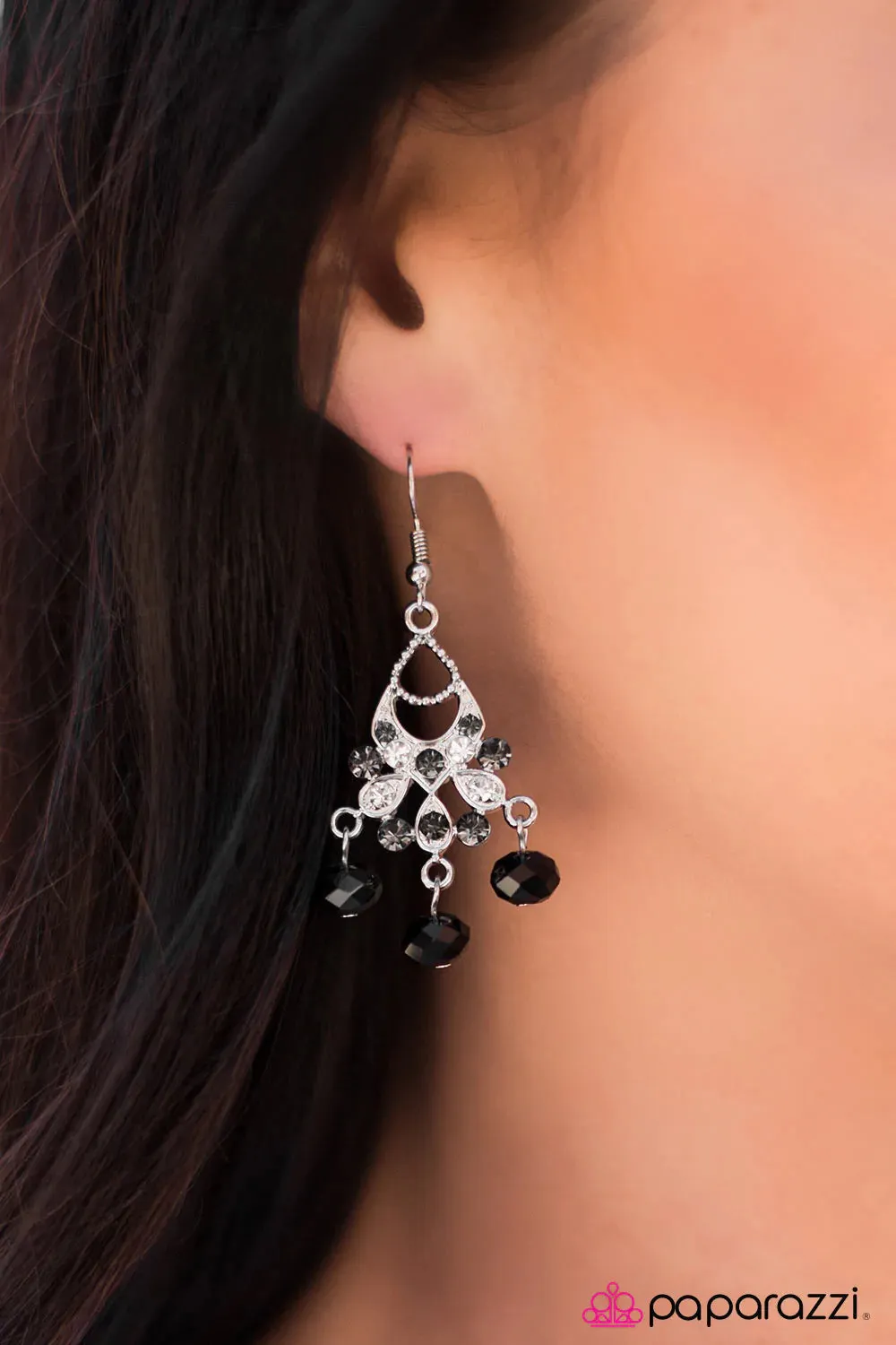 Paparazzi Earring ~ Par Excellence - Black