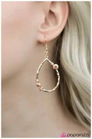 Paparazzi Earring ~ Shop till You Drop - Gold