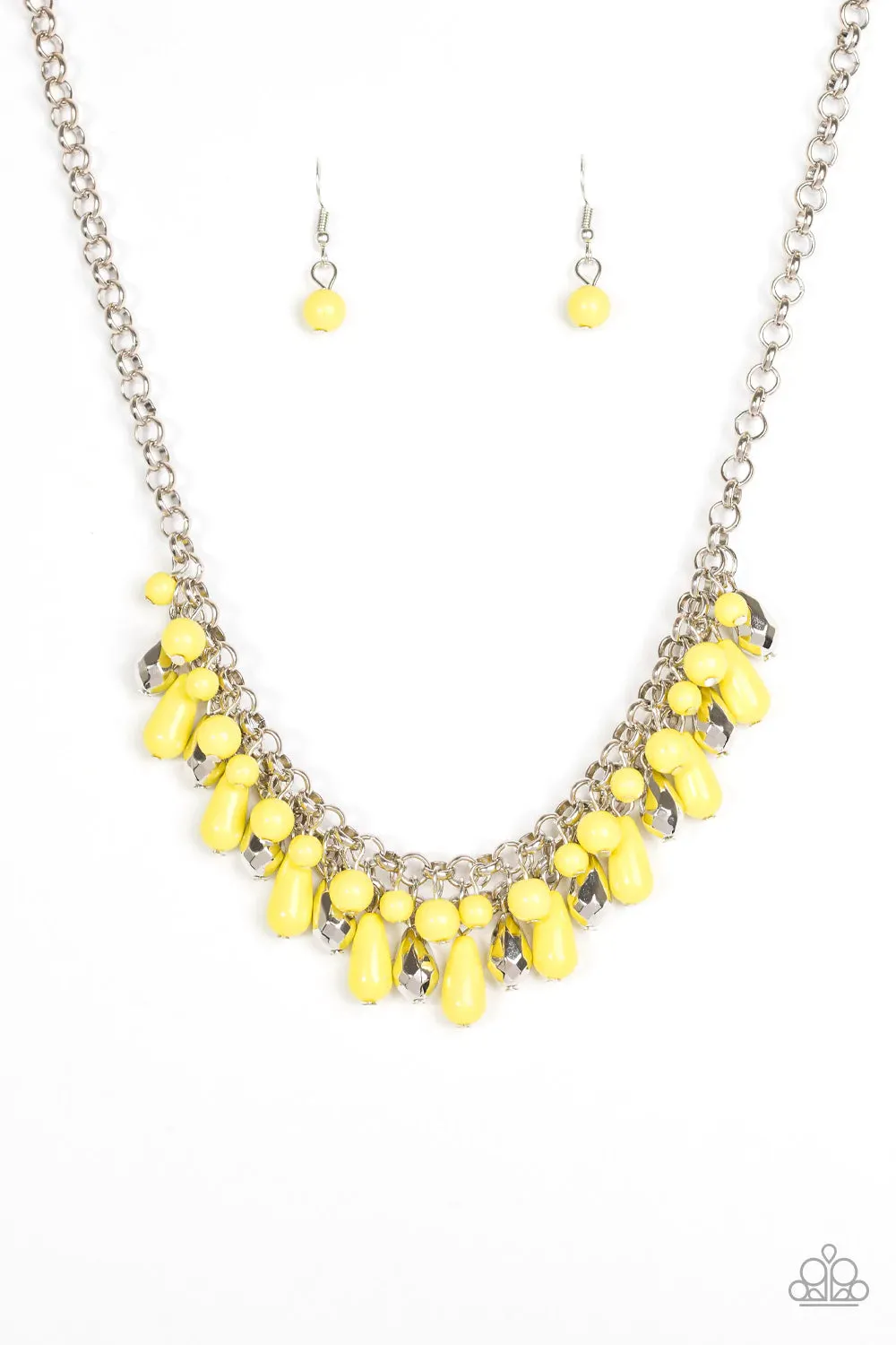 Paparazzi Necklace ~ Coastal Cabanas - Yellow