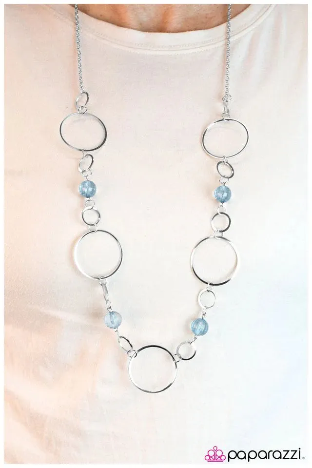 Paparazzi Necklace ~ Lets Start At the Very Beginning - Blue