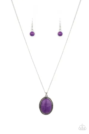 Paparazzi Necklace ~ Tranquil Talisman - Purple