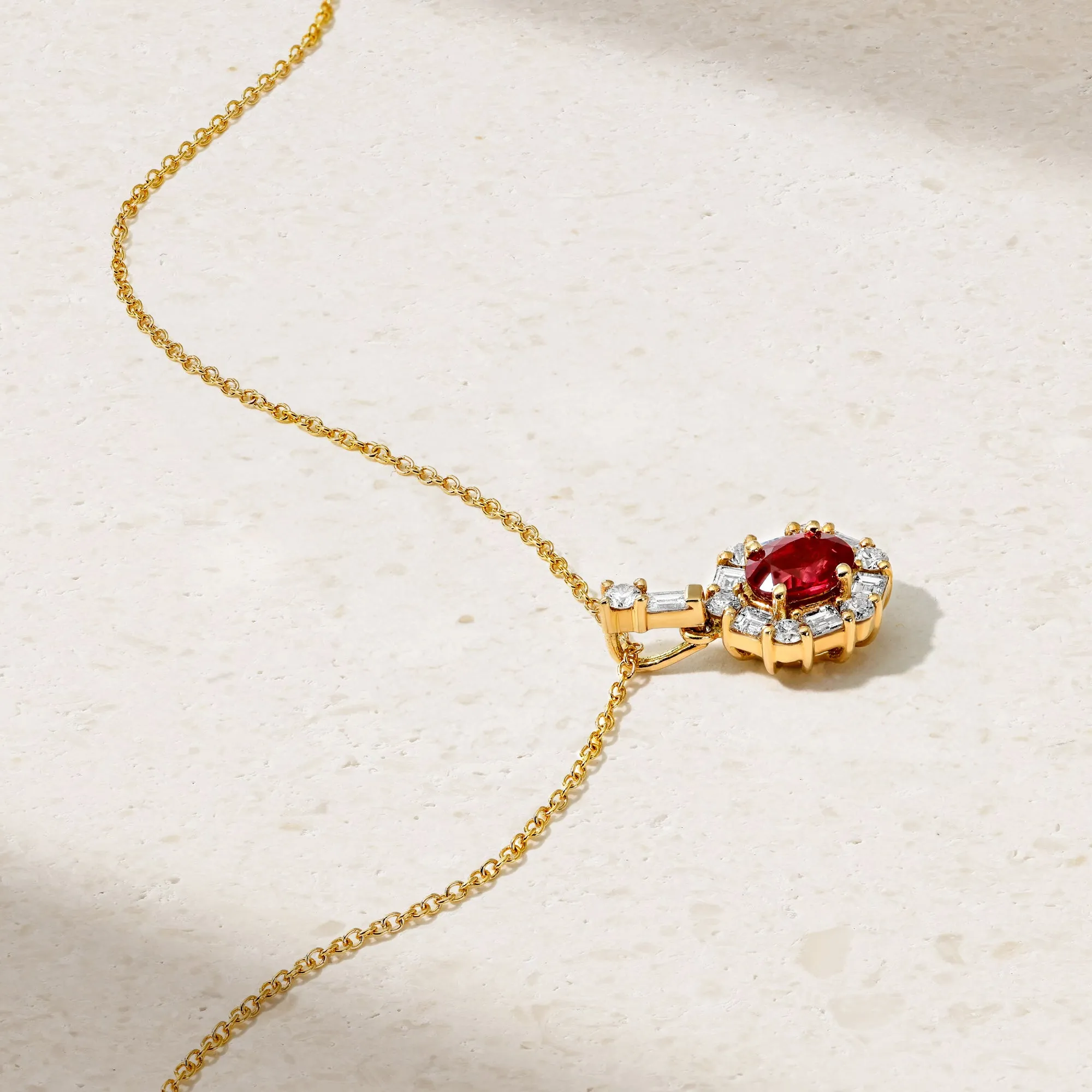 Petite Signature Ruby Pendant