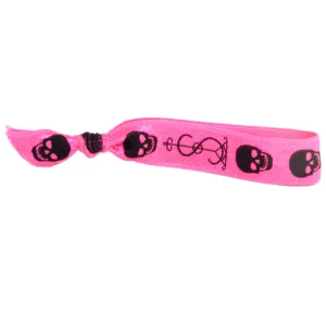 Pink Skull Hair Tie