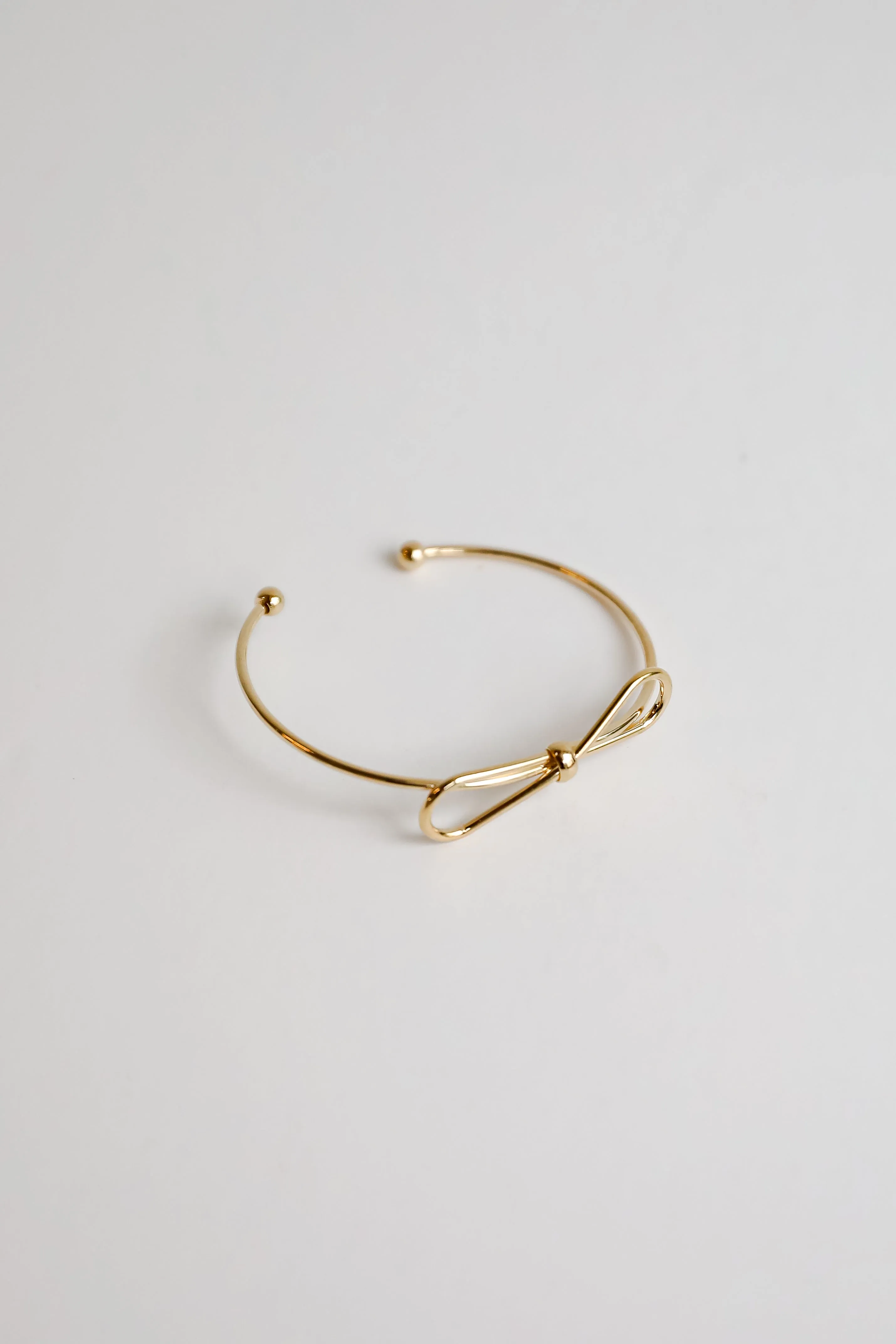 Remi Gold Bow Cuff Bracelet