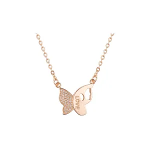 Rose Gold butterfly necklaces