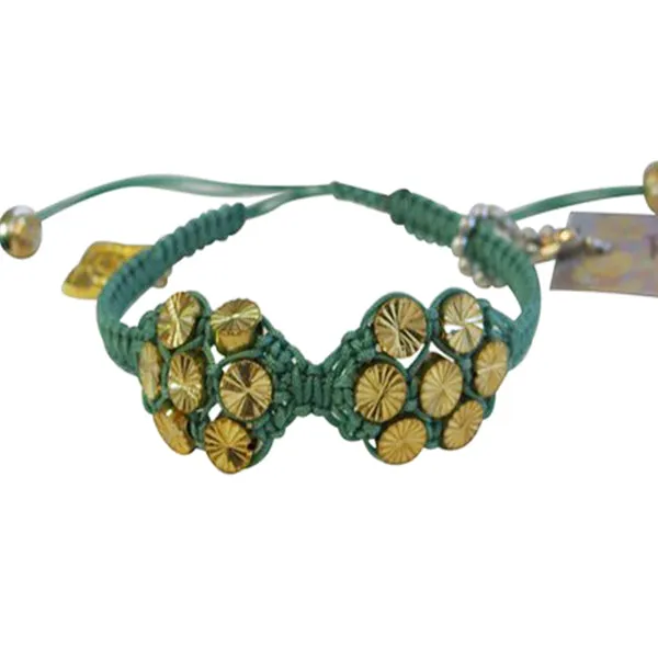 Rose Gonzales "Taylor" Strut Collection Woven Bracelet (Sage Green)