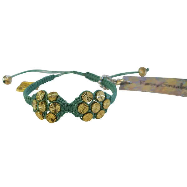 Rose Gonzales "Taylor" Strut Collection Woven Bracelet (Sage Green)