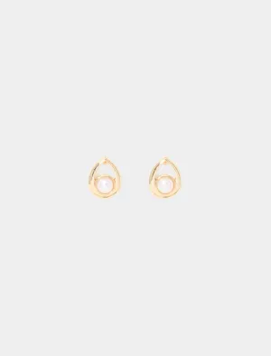 Sanchia Small Pearl Teardrop Earrings