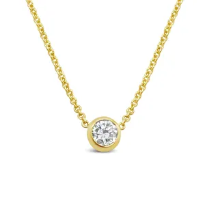 Solitaire Brilliant Cut Diamond Pendant P.5520