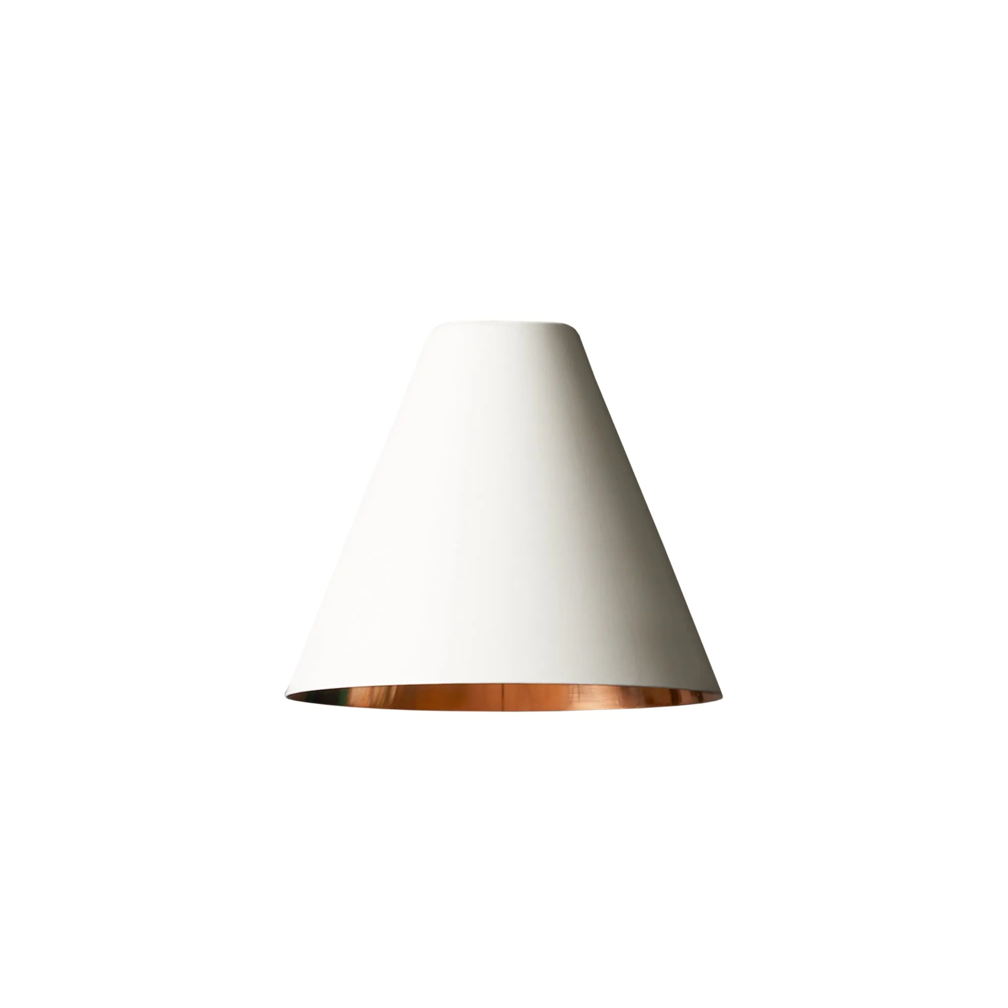 Stanlette pendant shade in stone with copper interior