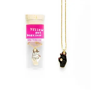 Stay Gold Babe Double Sided Pendant | Reversible | 18-Karat Gold Dipped | In a Glass Gift Vial