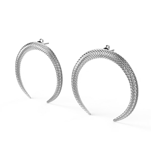 Sterling silver earrings "Snake"