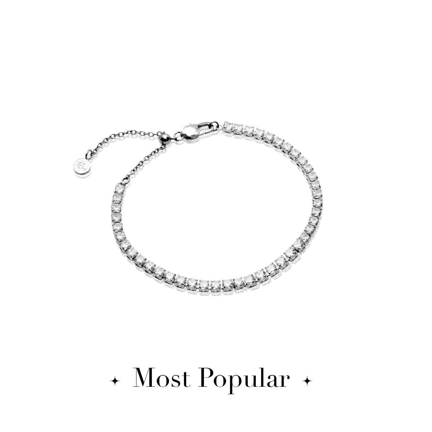 Tennis Bracelet (Silver)