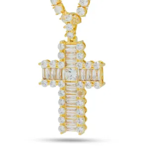 The Large Icy Cross Necklace