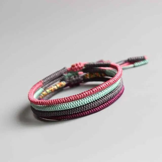 Tibetan Rope Handmade Lucky Knot Bracelet