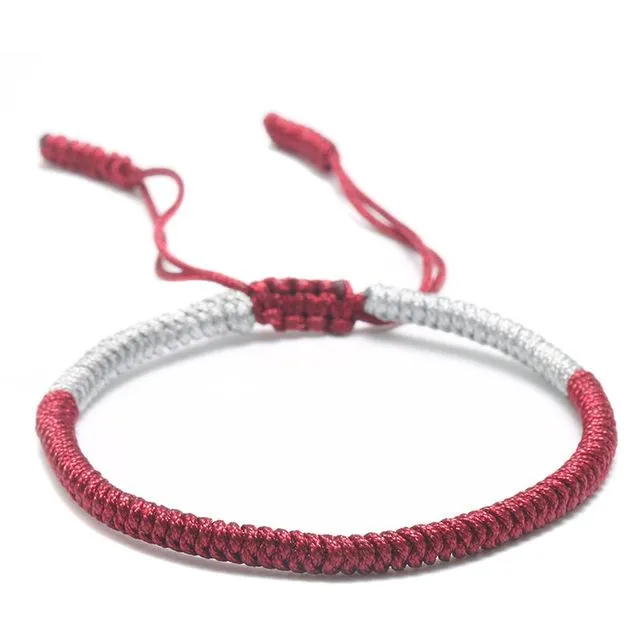 Tibetan Rope Handmade Lucky Knot Bracelet