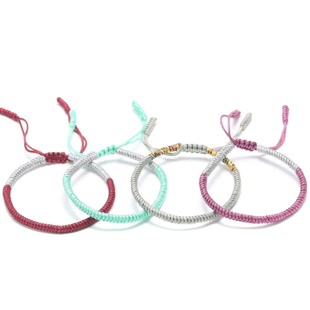 Tibetan Rope Handmade Lucky Knot Bracelet