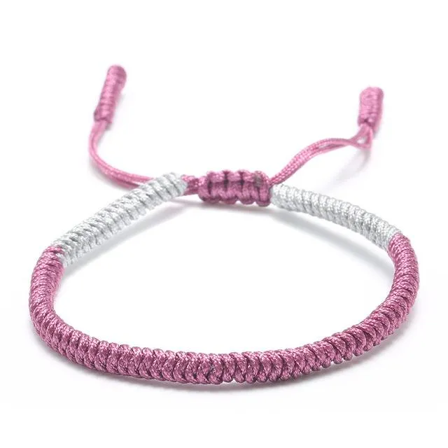 Tibetan Rope Handmade Lucky Knot Bracelet