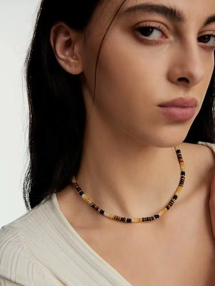 Tiger Eye Multi-Element Beaded Necklace