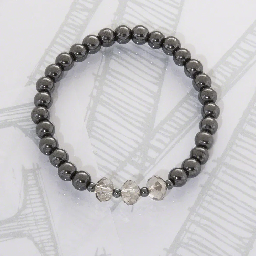 Tish Hematite Bracelet – Grey Shadow