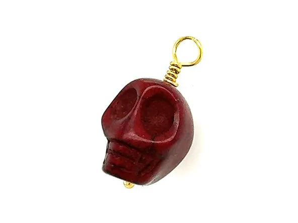 Vintage | Red Rainbow Jasper Skull