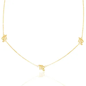 Virgo Necklace - Yellow Gold