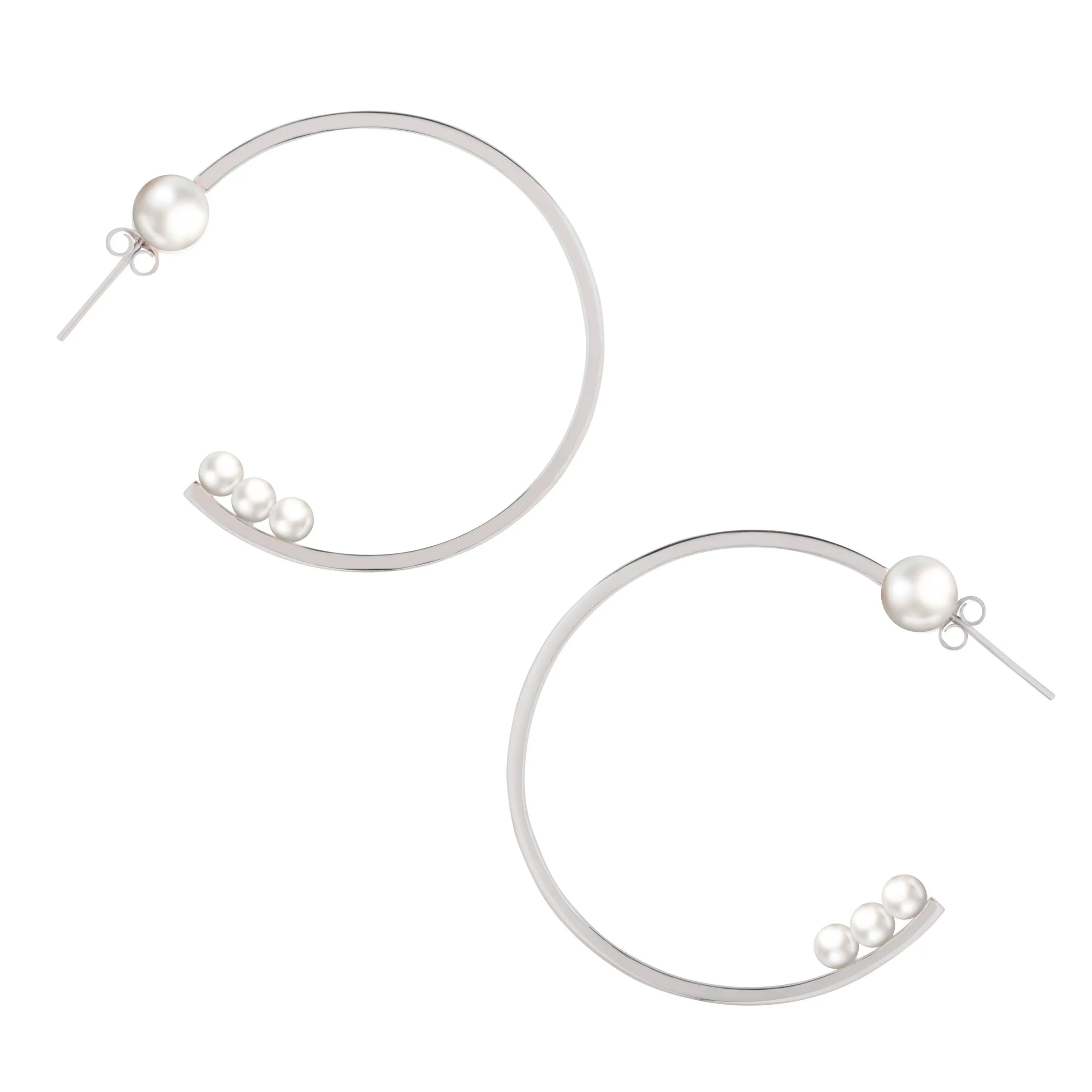 Voyage Pearl Hoop Earrings