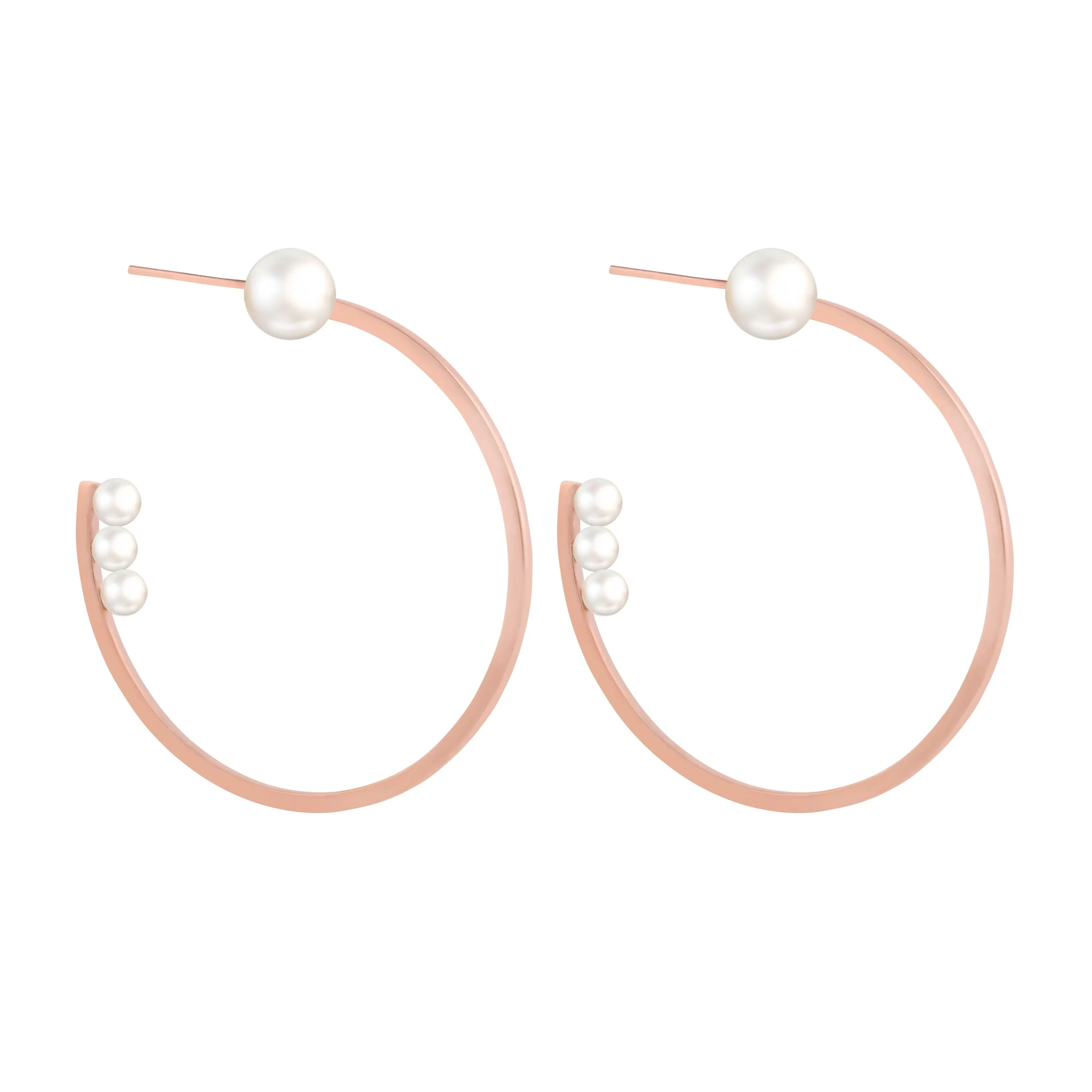 Voyage Pearl Hoop Earrings