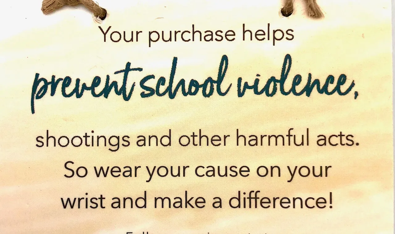 World Finds Cause Connection Prevent School Violence Bracelet Set - Fair Trade