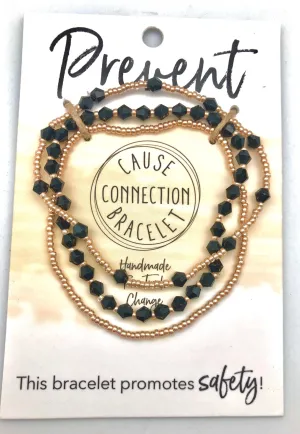 World Finds Cause Connection Prevent School Violence Bracelet Set - Fair Trade