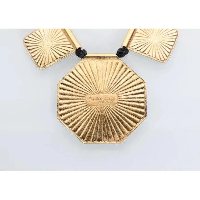 YVES SAINT LAURENT Colorful Enamel Gold Limited Edition Necklace